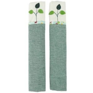 1 Pair Cotton Door Handle Covers Double-Door Fridge