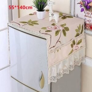 1 Pc Fresh Green Refrigerator Cover Towelrefrigerator Cover