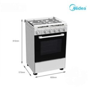 Midea Cooker 60*60 4 gas burners stainless steel 24mg4g058